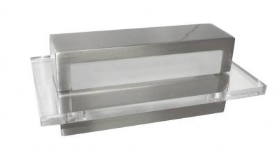 WALL INTERNAL S/M CITY LED S/Nickel with Clear Acrylic Border RE